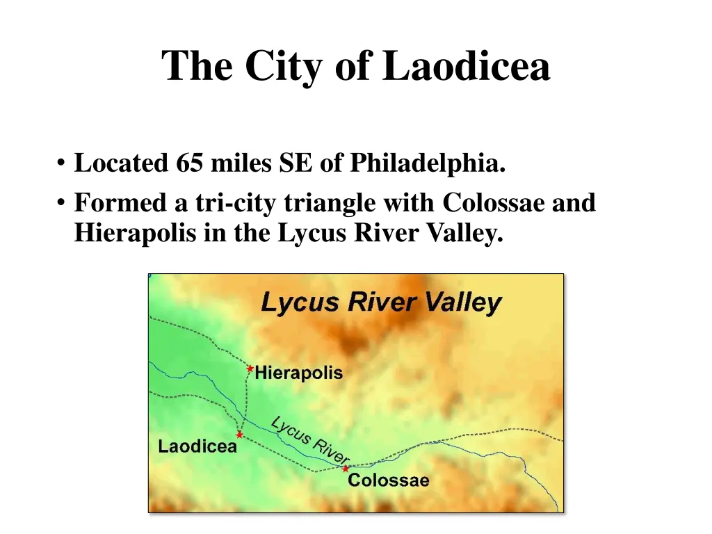 the city of laodicea