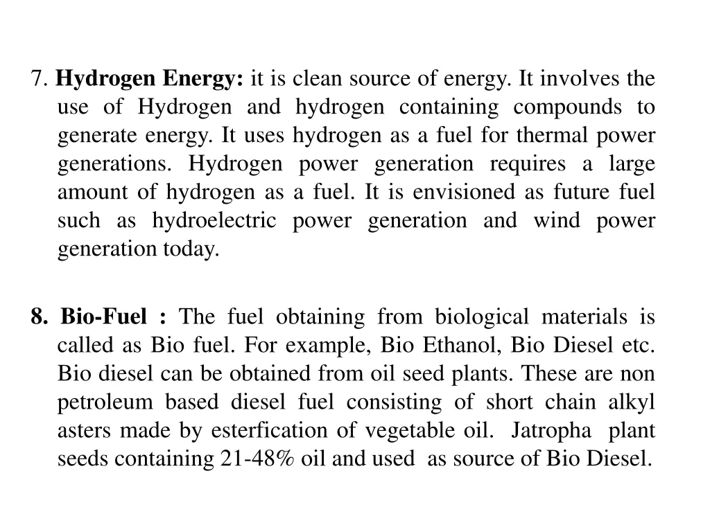 7 hydrogen energy it is clean source of energy