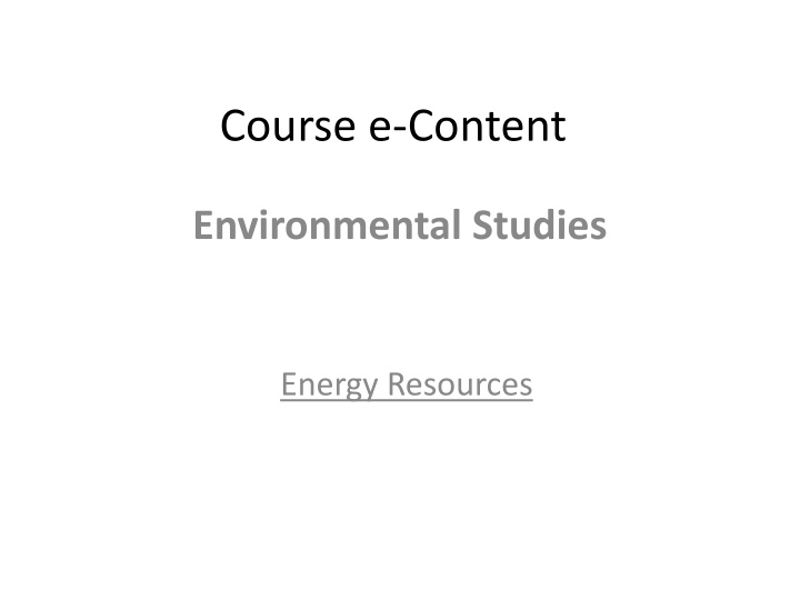 course e content