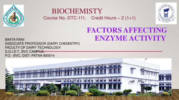 biochemisty course no dtc 111 credit hours 2 1 1