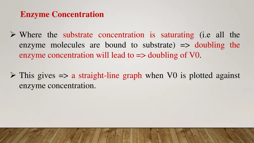 enzyme concentration