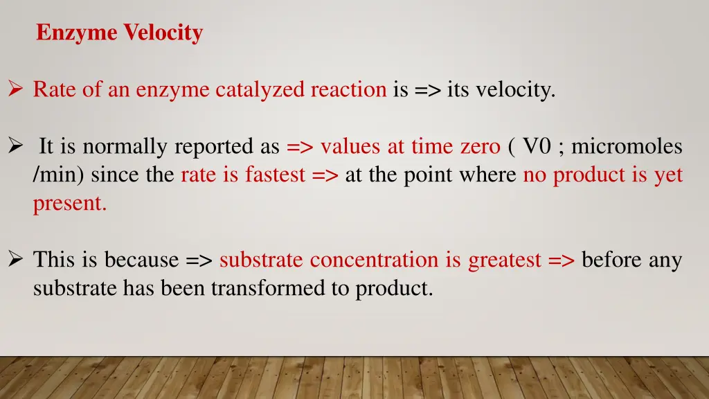 enzyme velocity