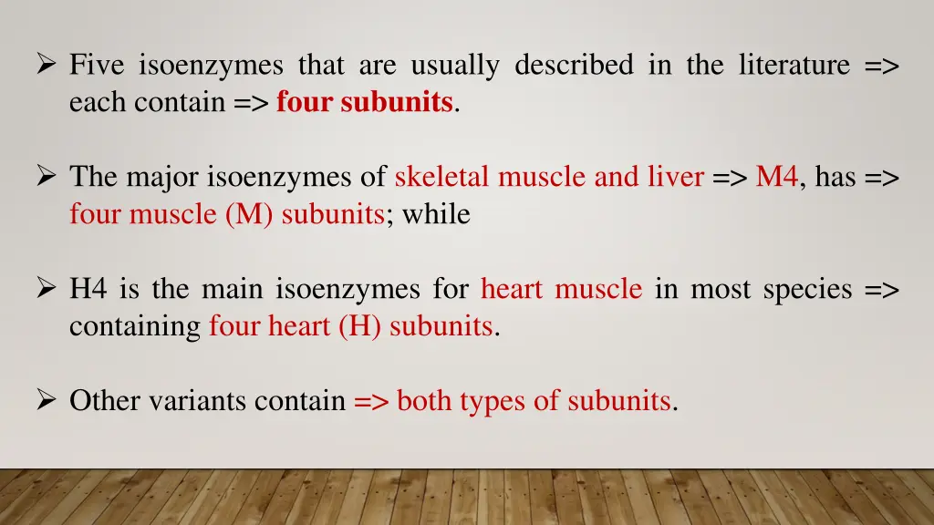 five isoenzymes that are usually described