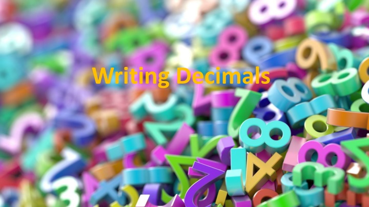 writing decimals