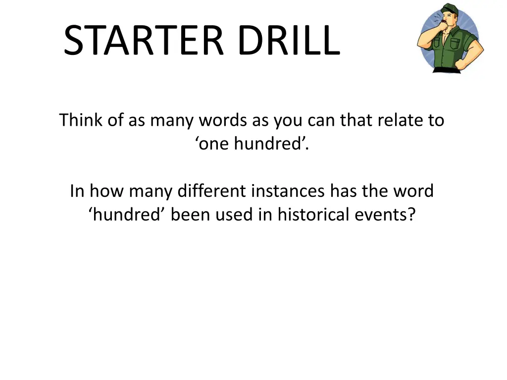 starter drill