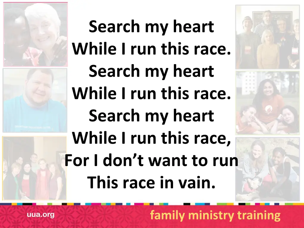 search my heart while i run this race search