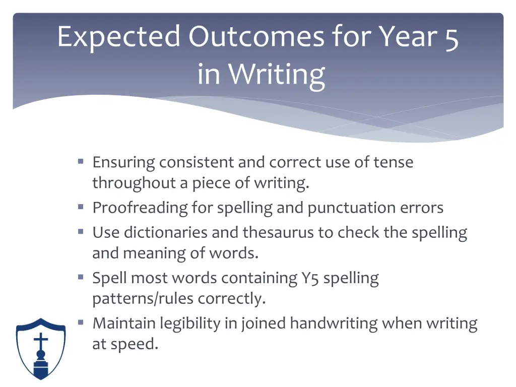 expected outcomes for year 5 in writing 1