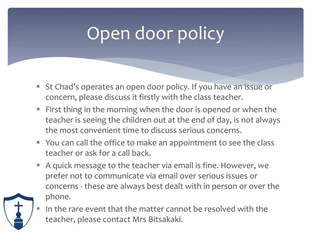 open door policy