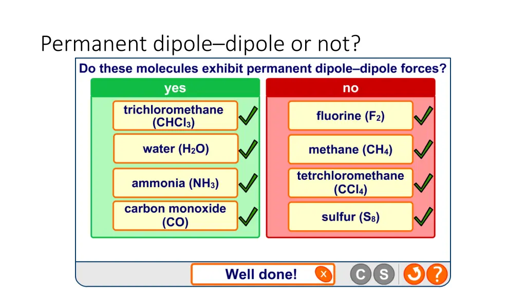 permanent dipole dipole or not