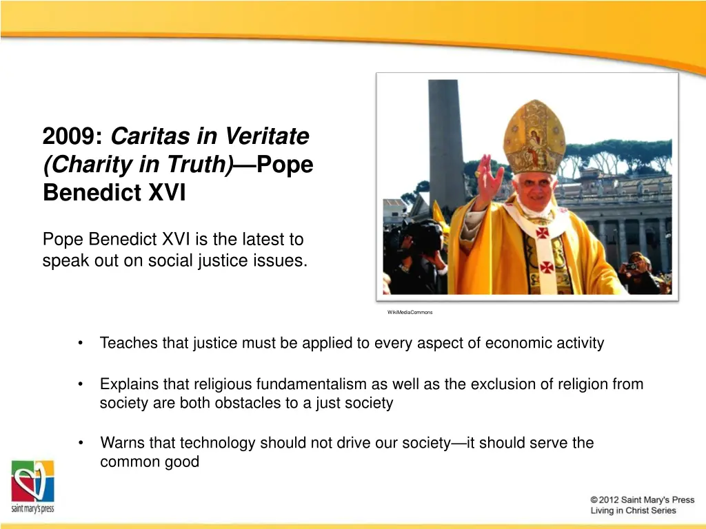 2009 caritas in veritate charity in truth pope