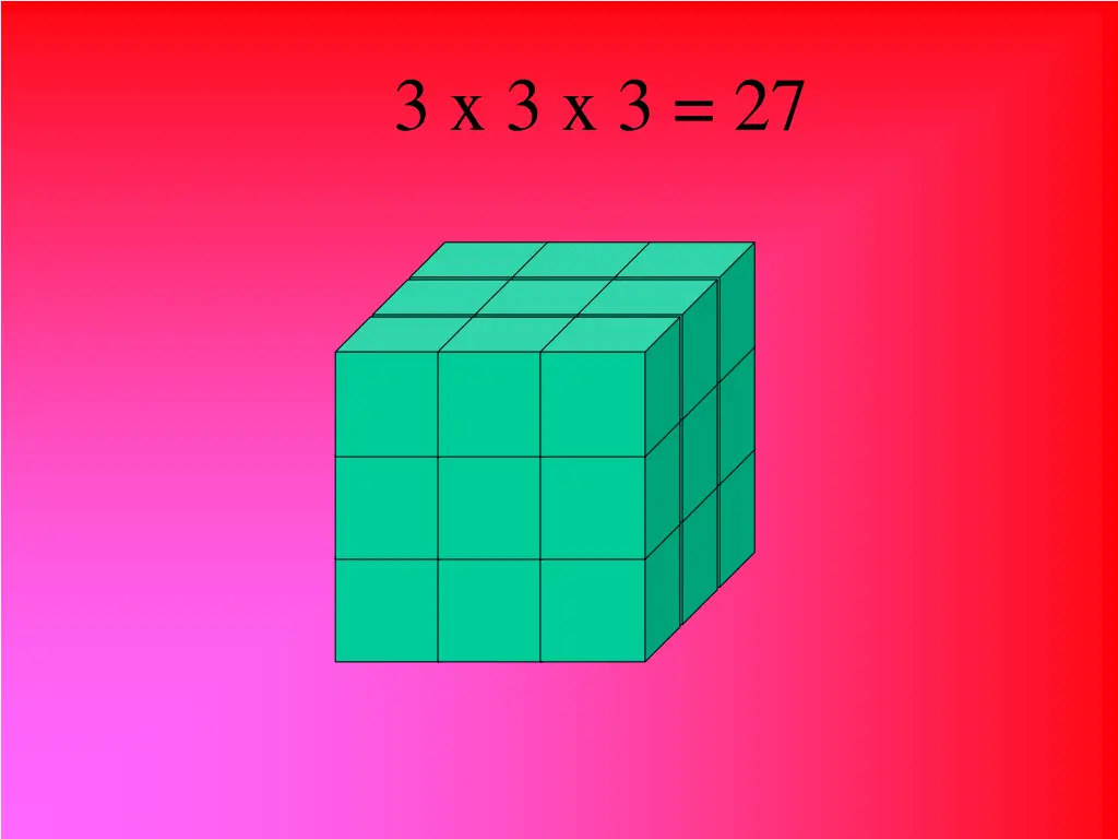 3 x 3 x 3 27