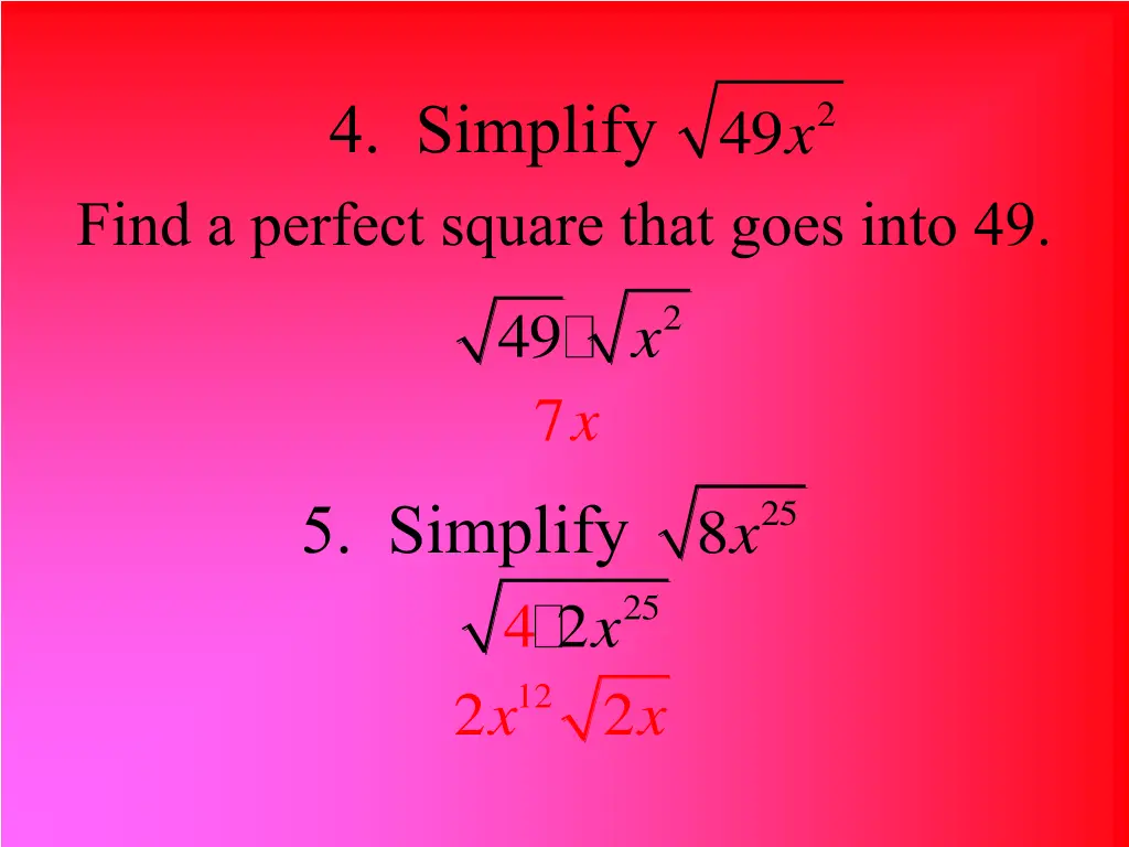 4 simplify