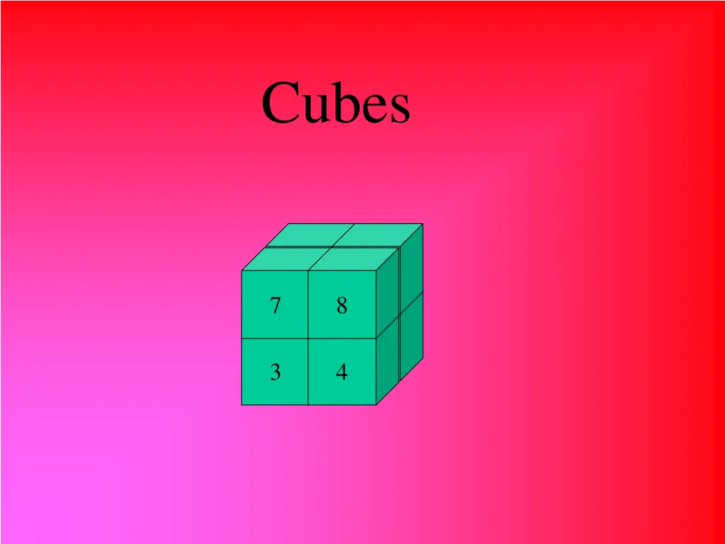 cubes