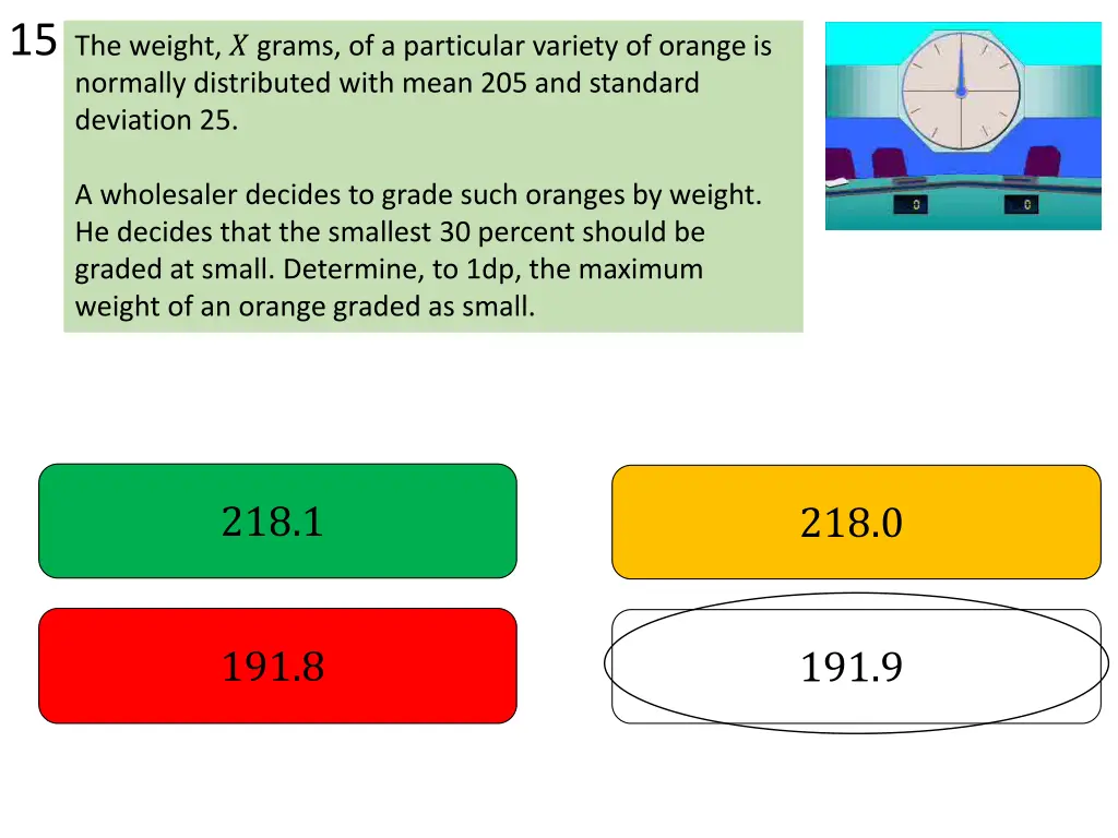 15 the weight grams of a particular variety