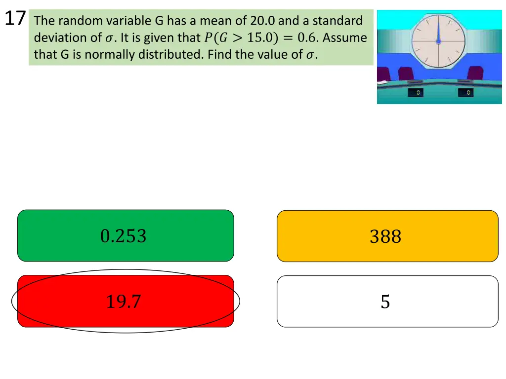 17 the random variable g has a mean