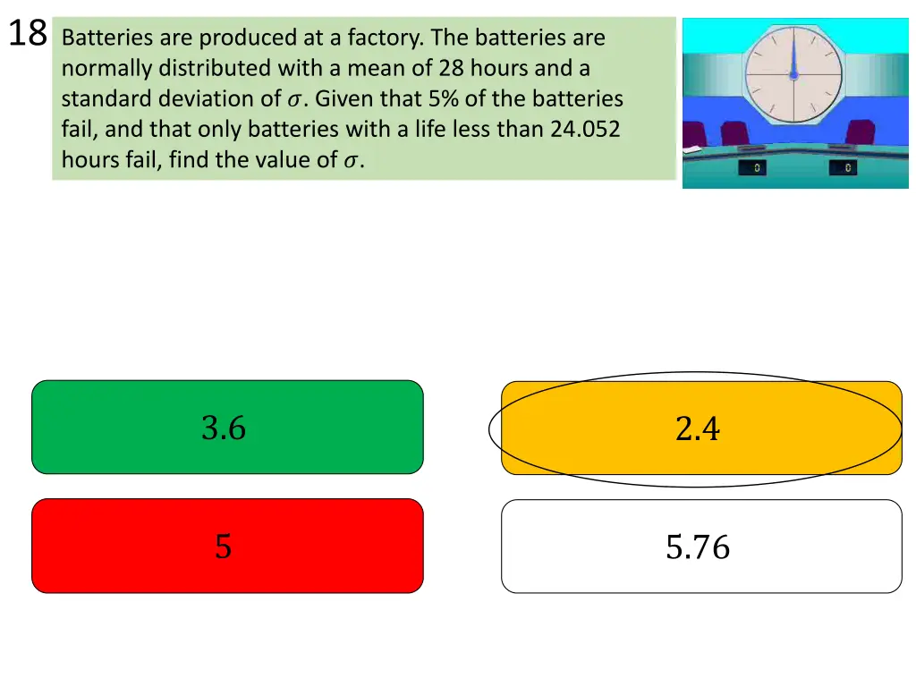 18 batteries are produced at a factory