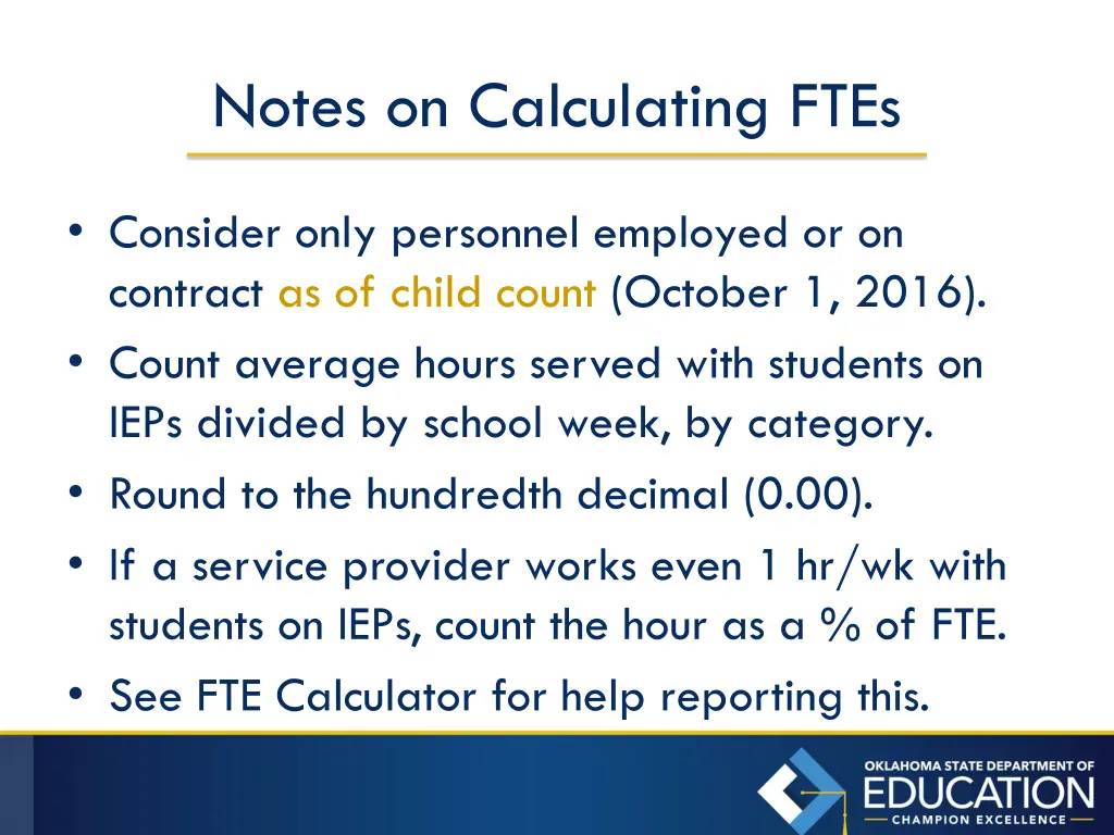 notes on calculating ftes