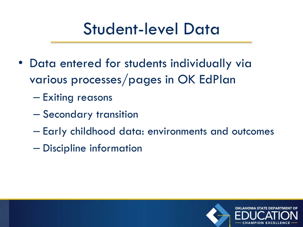 student level data 1