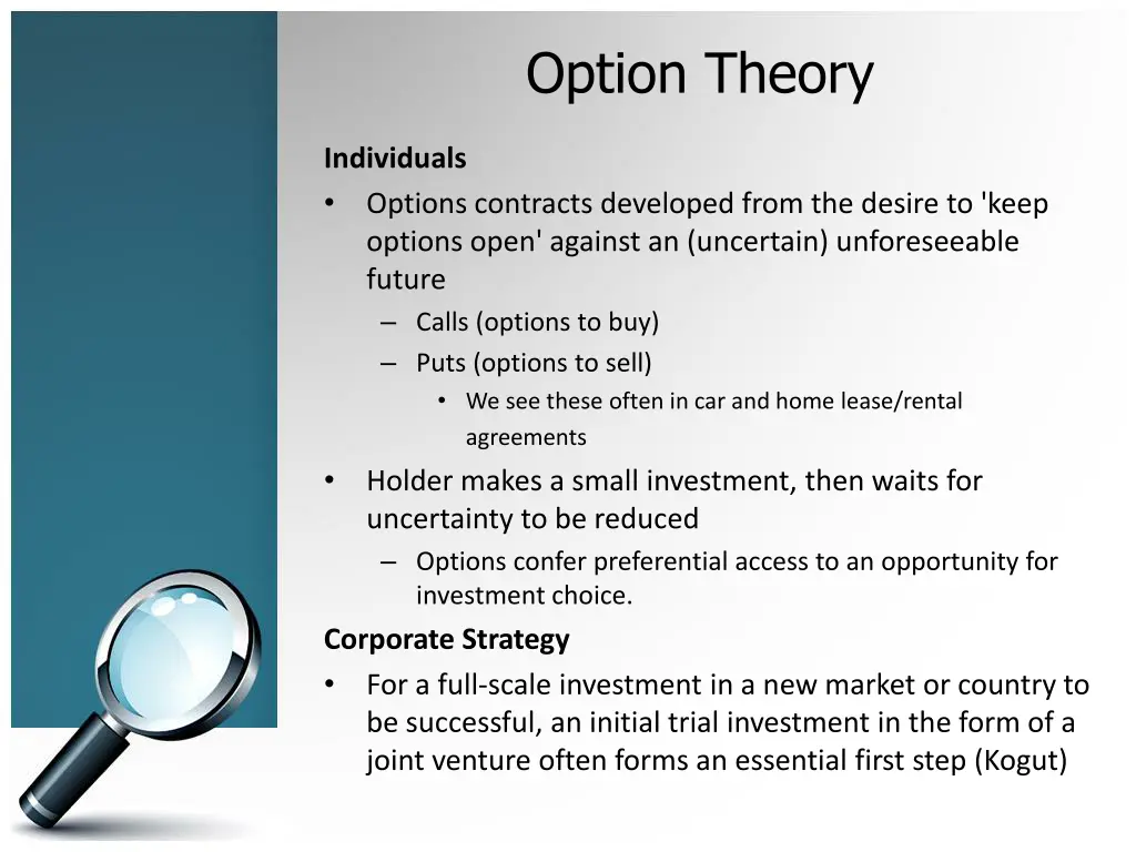 option theory