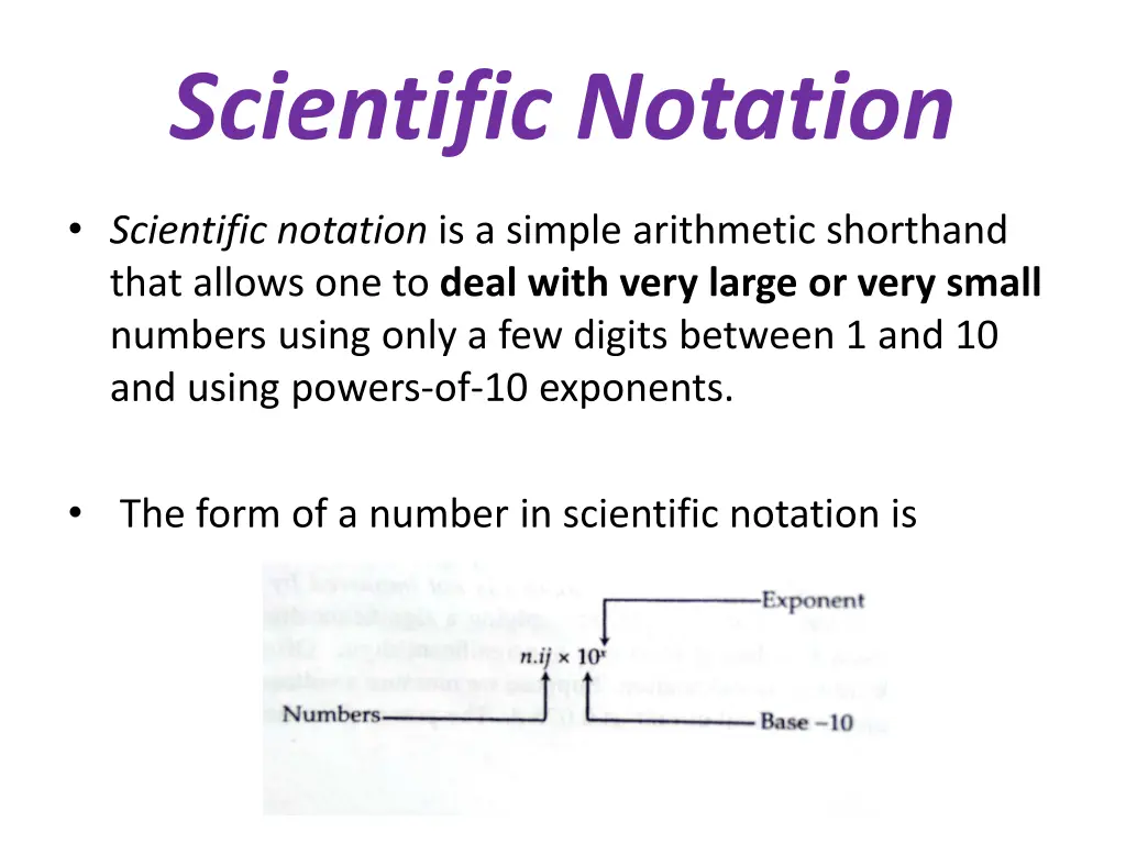 scientific notation