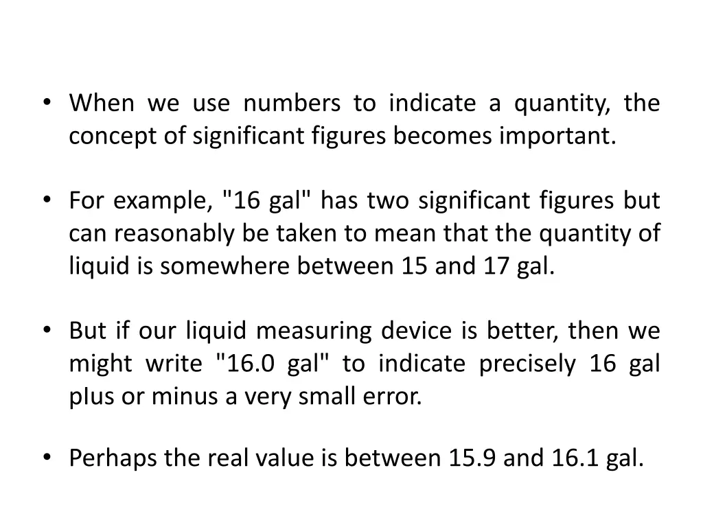 when we use numbers to indicate a quantity