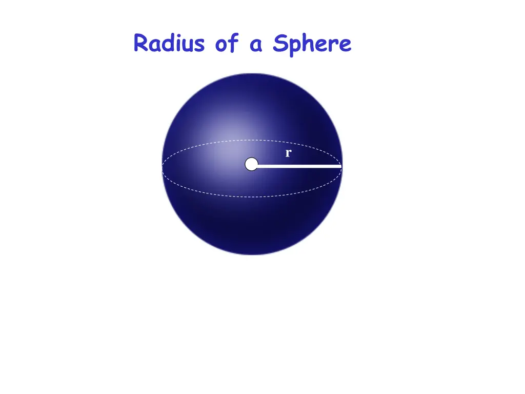 radius of a sphere