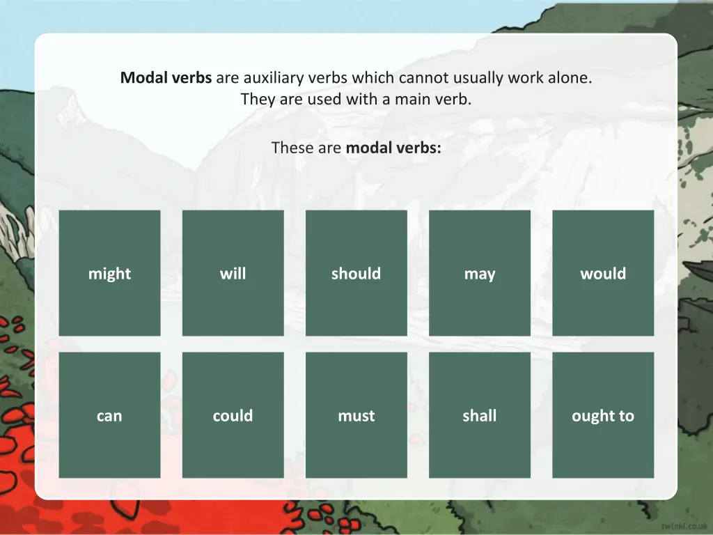 modal verbs are auxiliary verbs which cannot