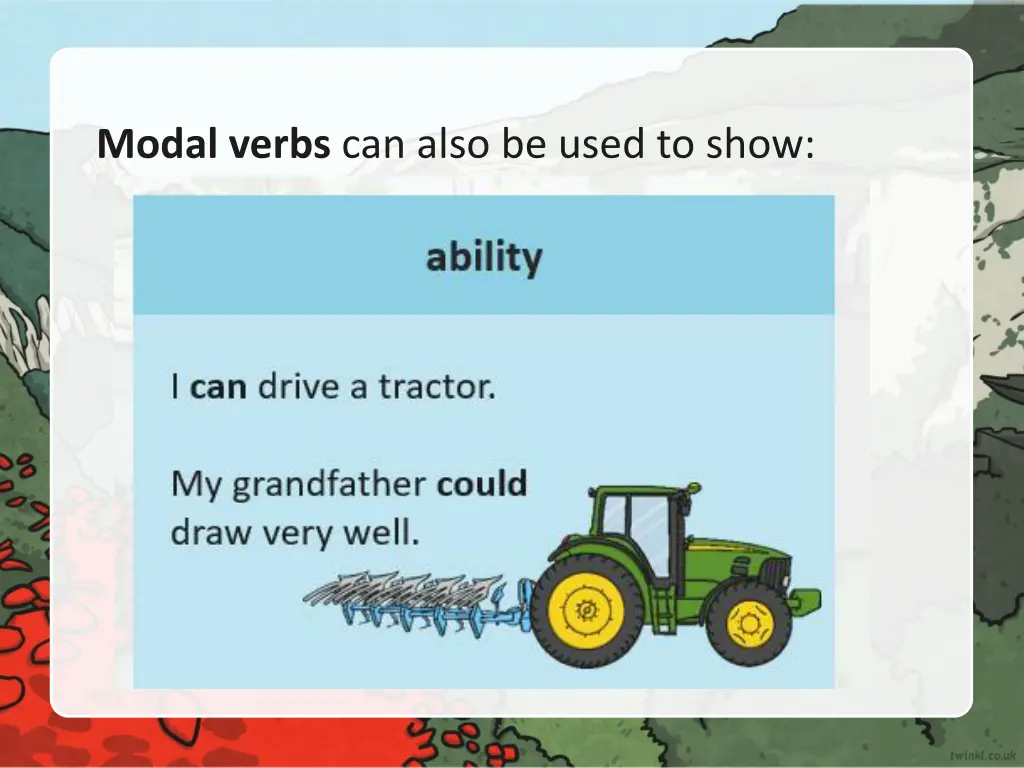 modal verbs can also be used to show 1