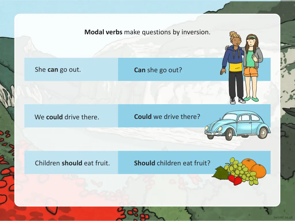 modal verbs make questions by inversion