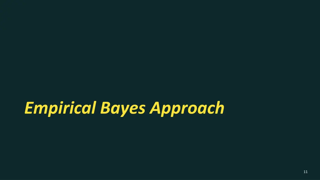 empirical bayes approach