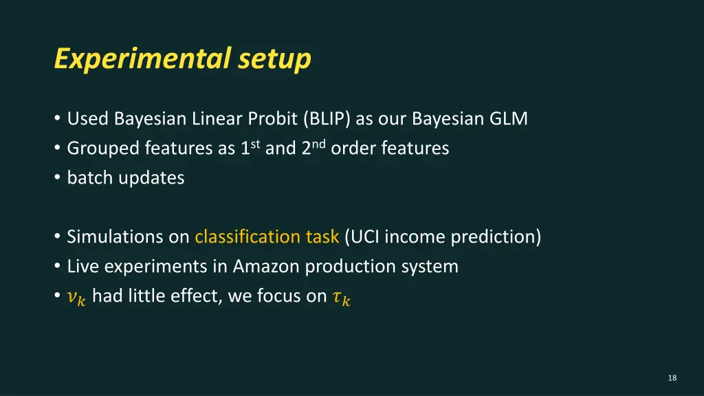 experimental setup