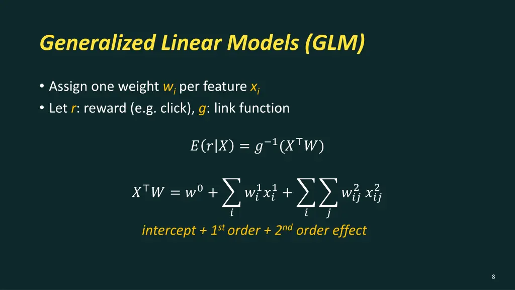 generalized linear models glm