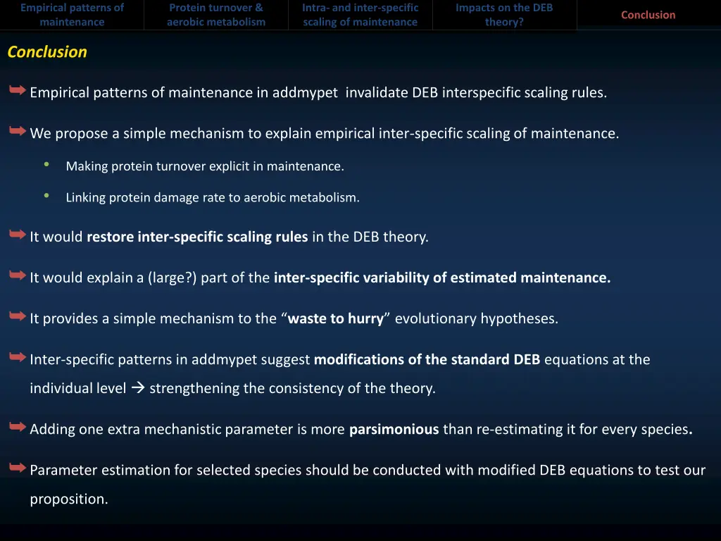 empirical patterns of maintenance 12