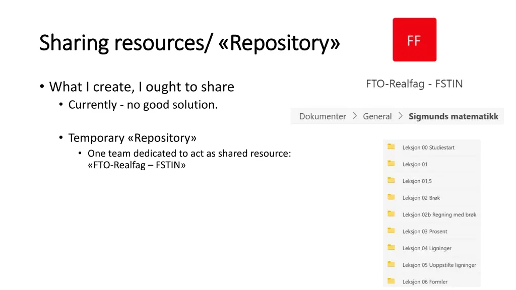 sharing resources repository sharing resources