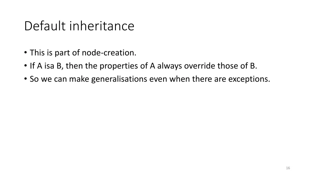 default inheritance