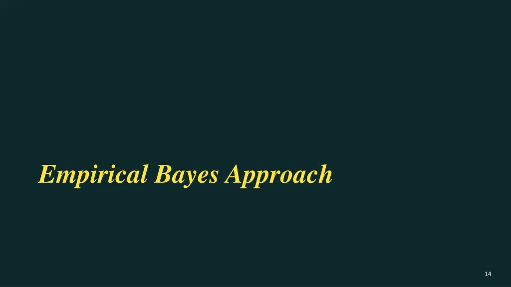 empirical bayes approach