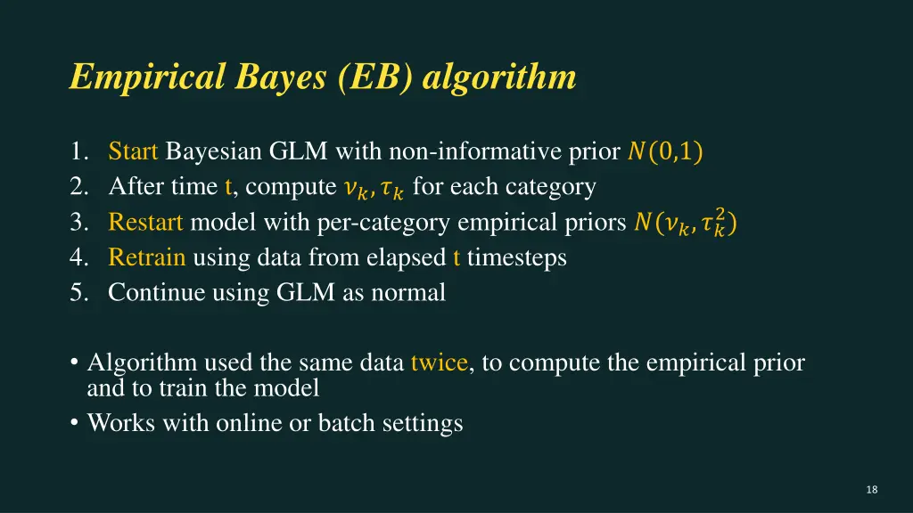 empirical bayes eb algorithm