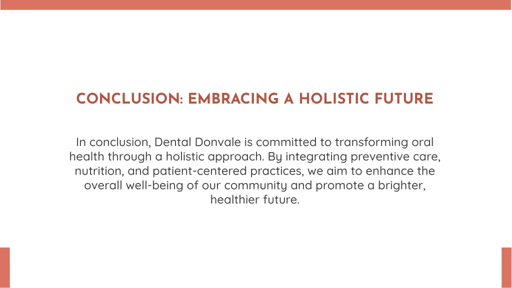 conclusion embracing a holistic future