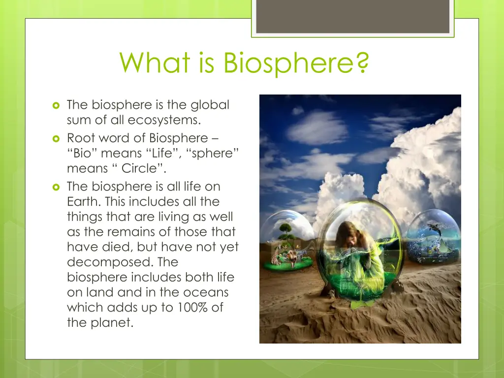 what is biosphere