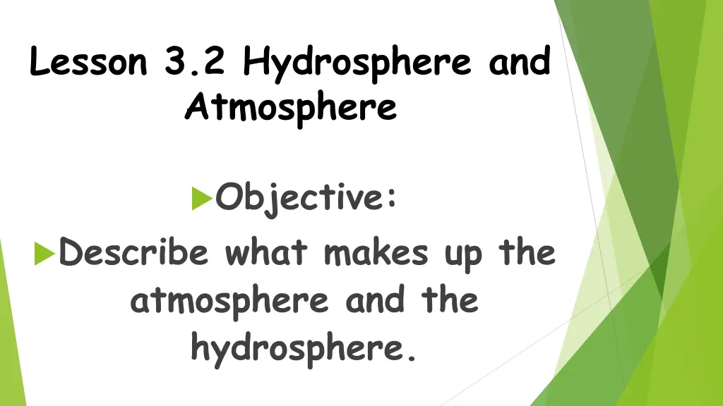 lesson 3 2 hydrosphere and atmosphere