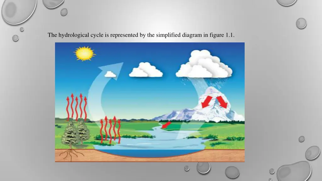 the hydrological cycle is represented