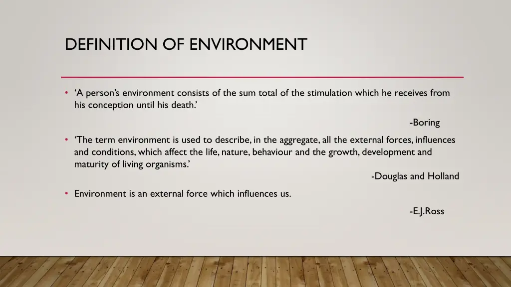 definition of environment