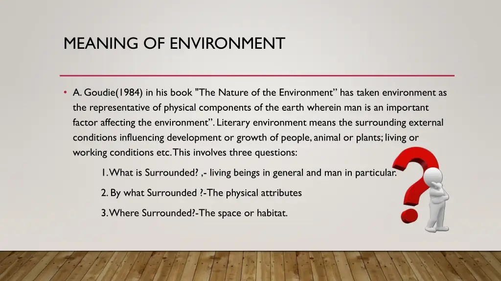 meaning of environment