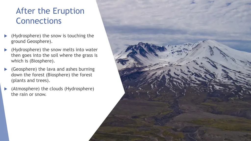 after the eruption connections