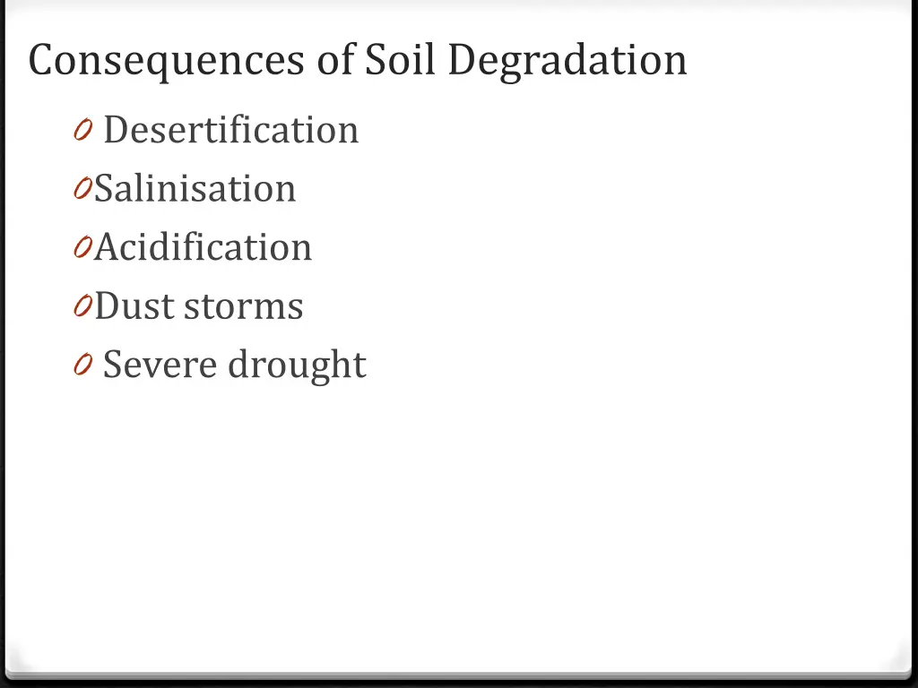 consequences of soil degradation