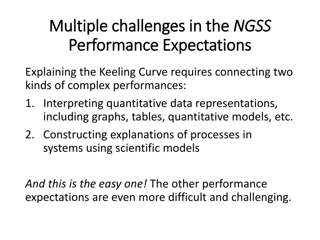 multiple challenges in the multiple challenges