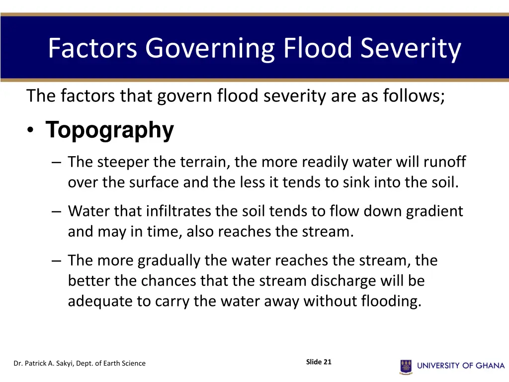 factors governing flood severity 3