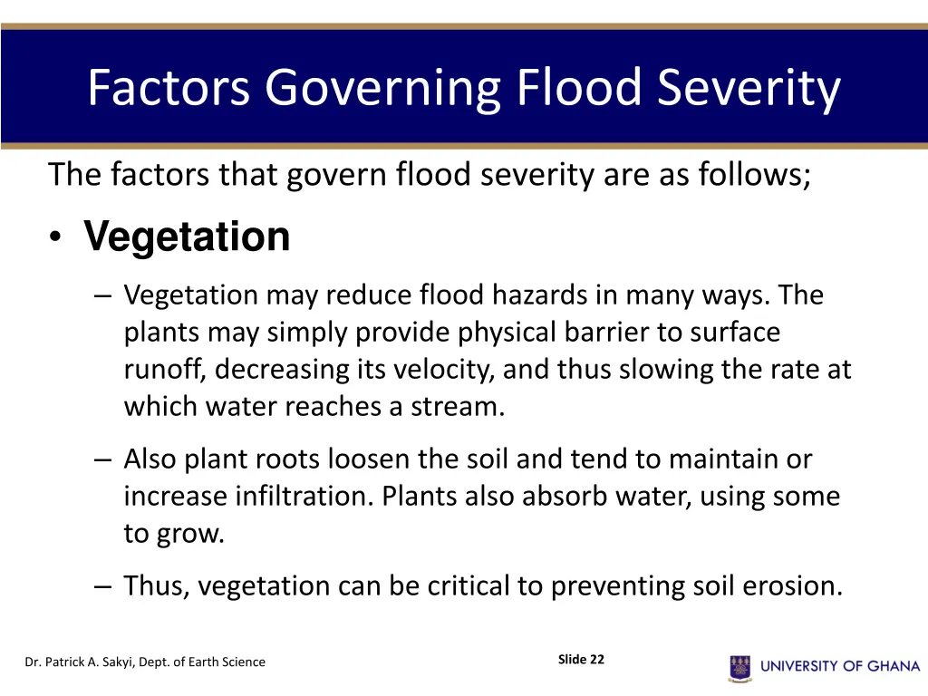 factors governing flood severity 4