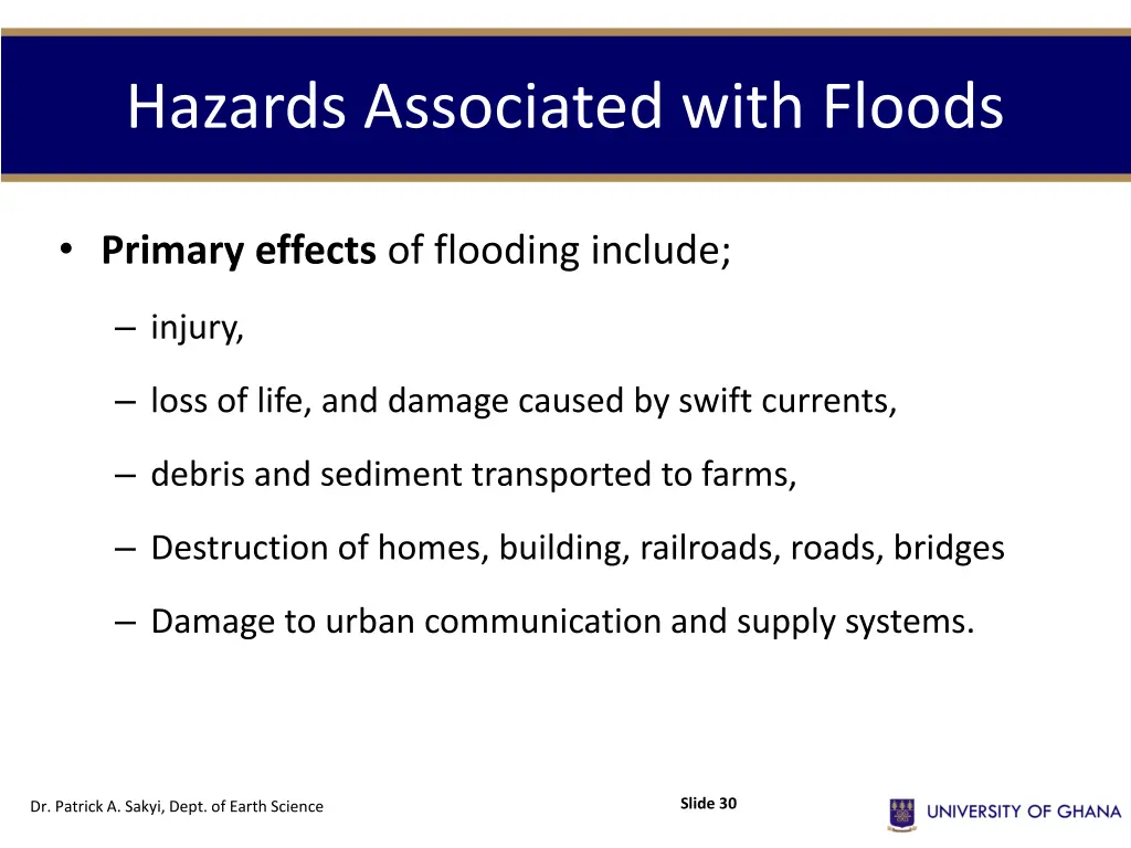 hazards associated with floods