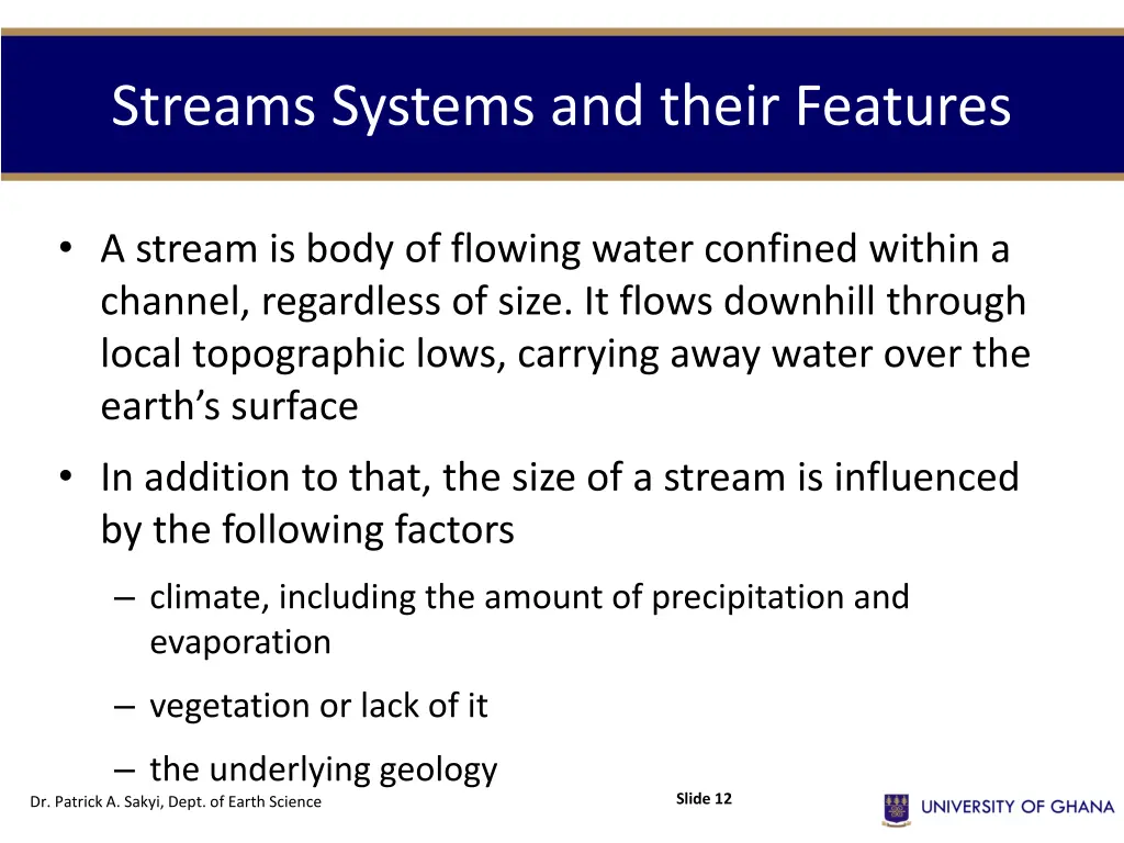 streams systems and their features